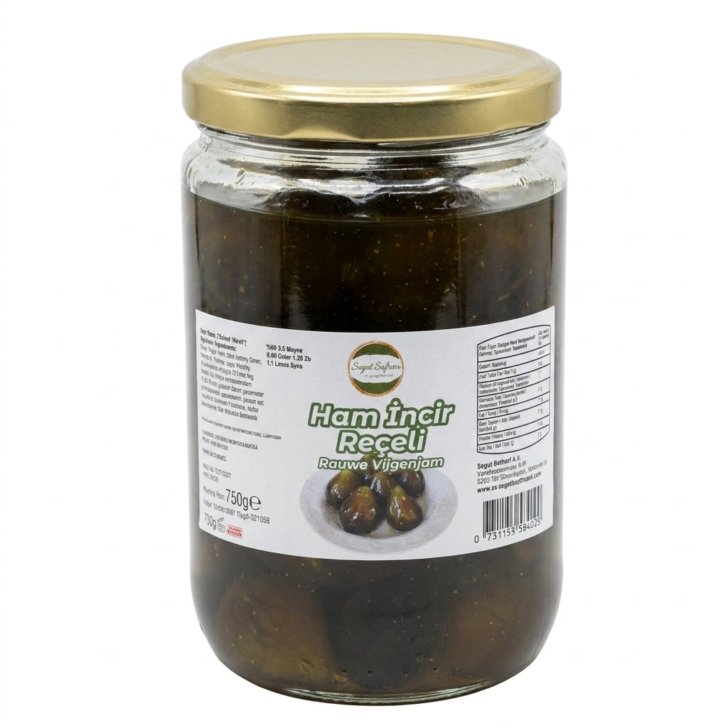 Söğüt Sofrası Rauwe Vijgenjam (Ham İncir Reçeli) - 750g