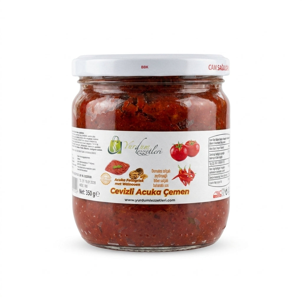 Yurdum Lezzetleri Cevizli Acuka Çemen (Pikante Walnootspread) - 350g