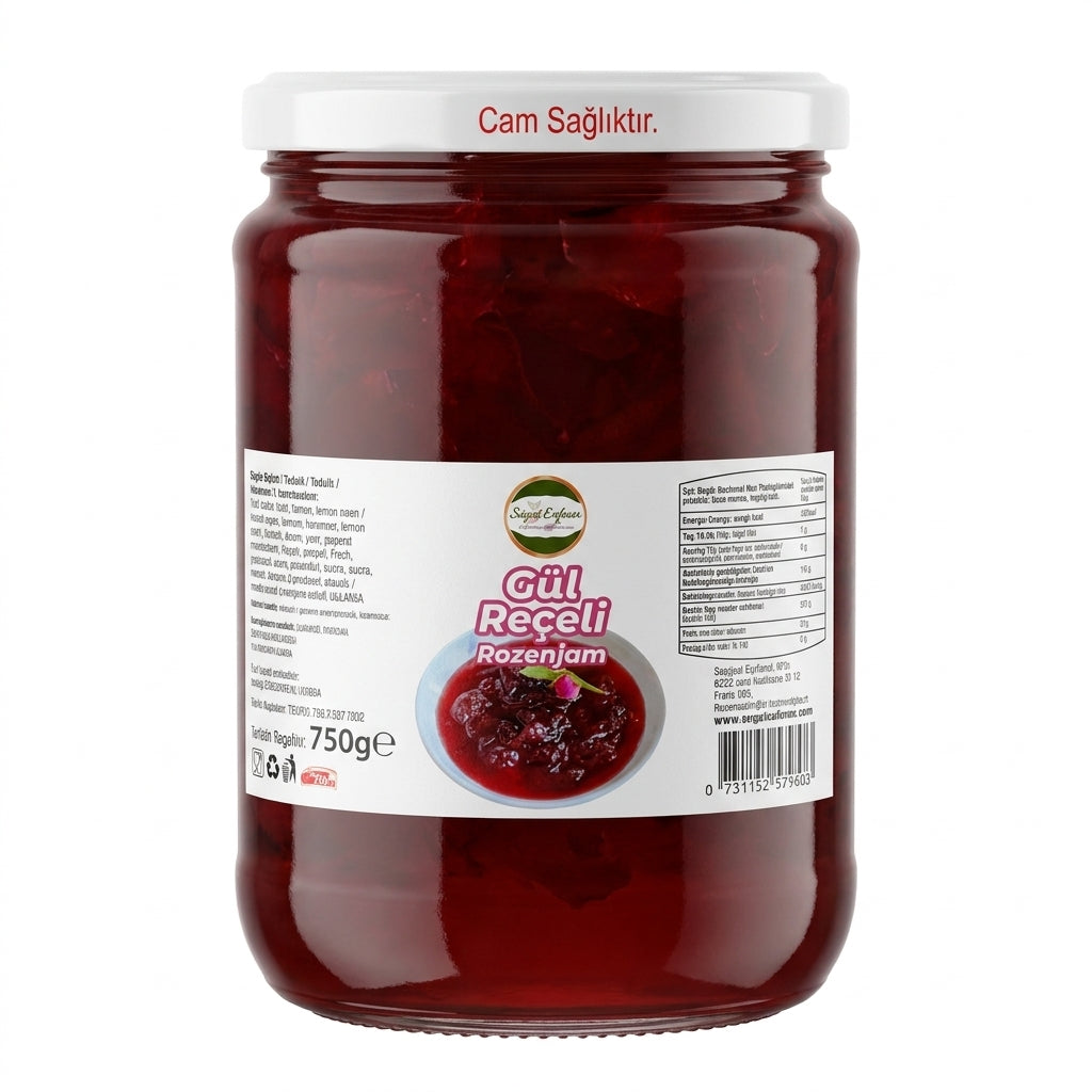 Söğüt Sofrası Rozenjam (Gül Reçeli) - 750g