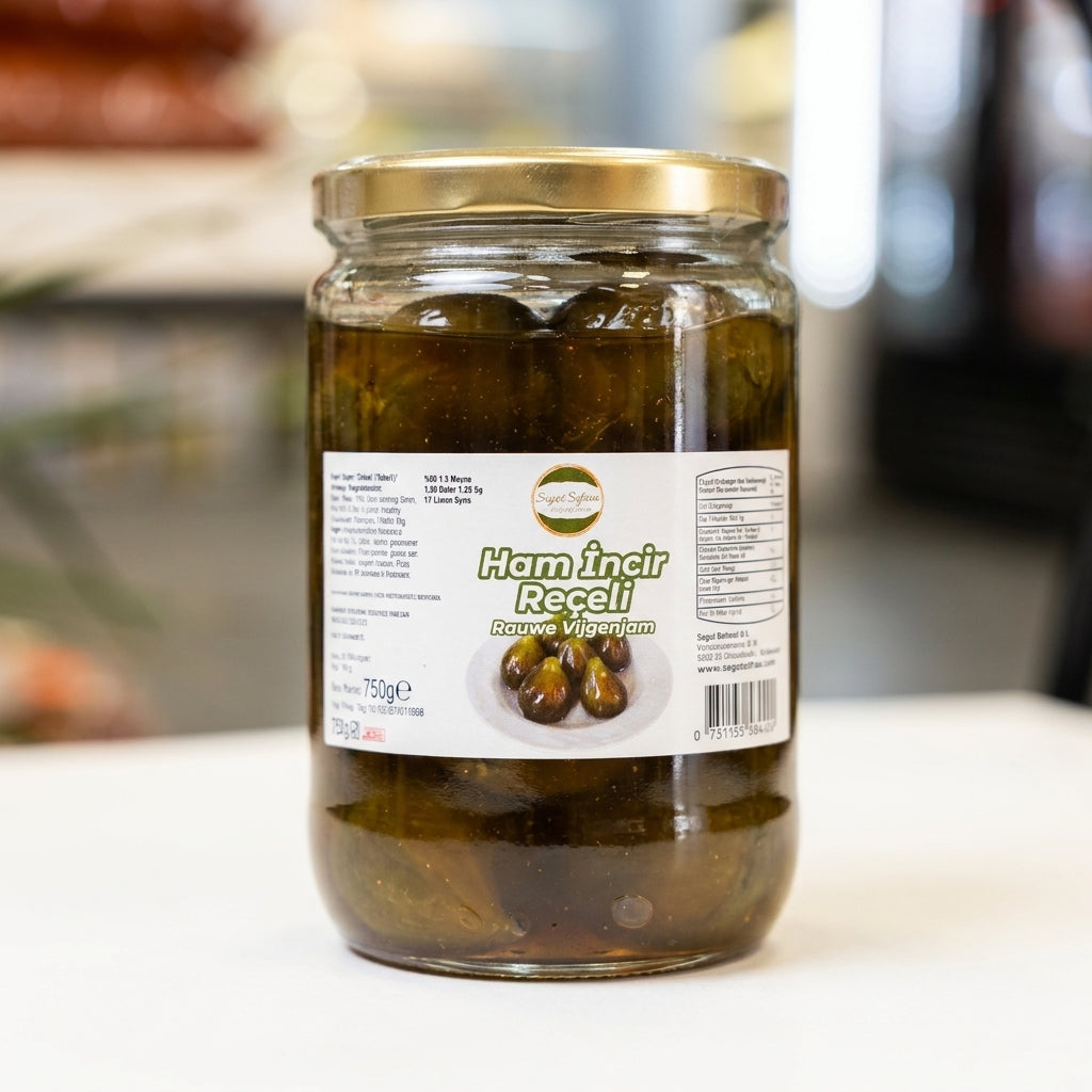 Söğüt Sofrası Rauwe Vijgenjam (Ham İncir Reçeli) - 750g