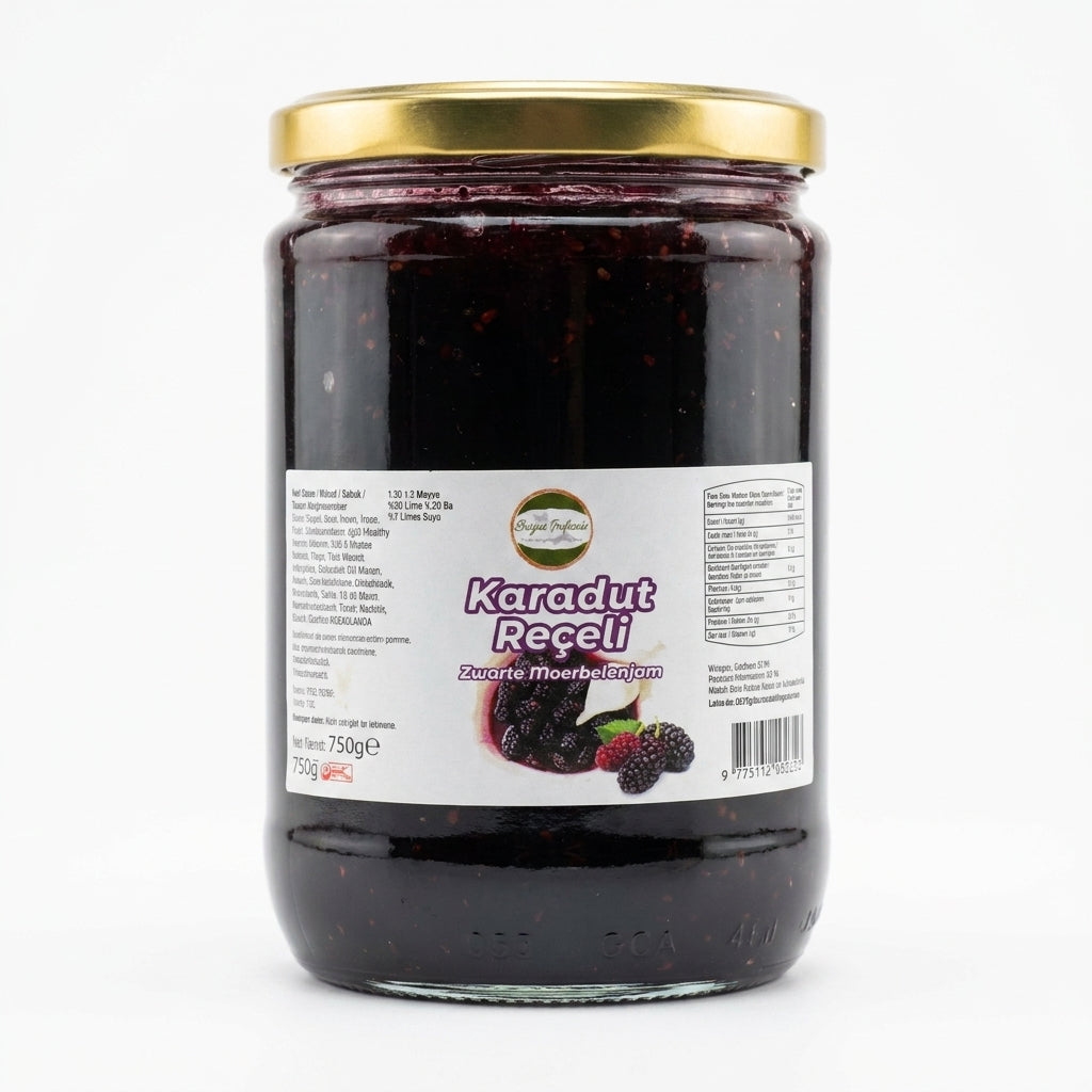 Söğüt Sofrası Zwarte Moerbeienjam (Karadut Reçeli) - 750g