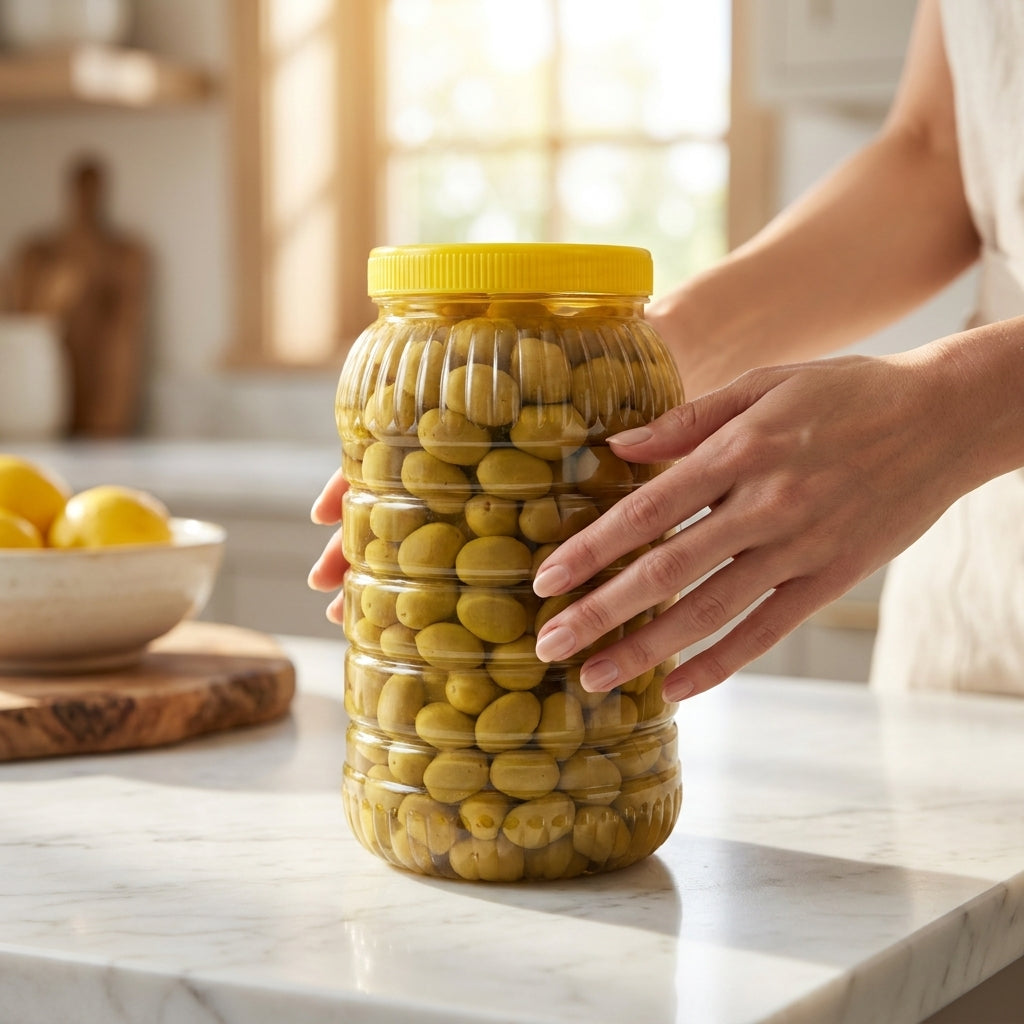 Natuurlijke Groene Gekneusde Olijven (Kırma Zeytin)