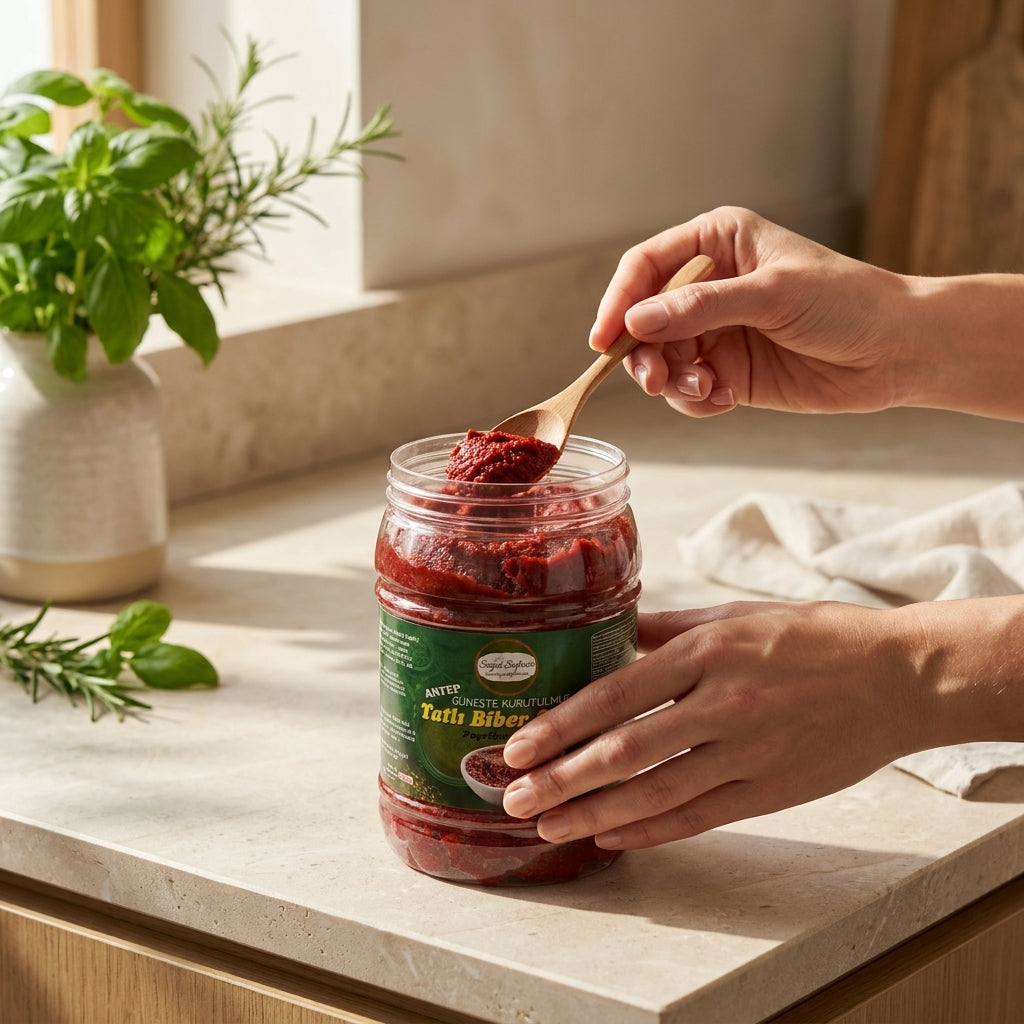 Söğüt Sofrası Antep Zongedroogde Zoete Paprikapasta - 1kg