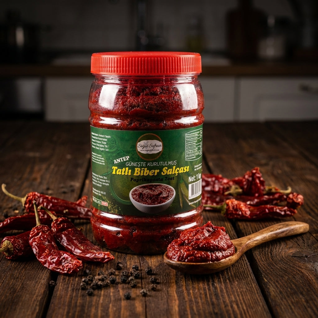 Söğüt Sofrası Antep Zongedroogde Zoete Paprikapasta - 1kg