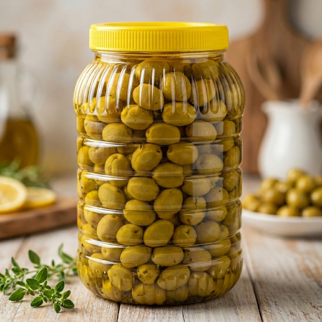 Natuurlijke Groene Gekneusde Olijven (Kırma Zeytin)