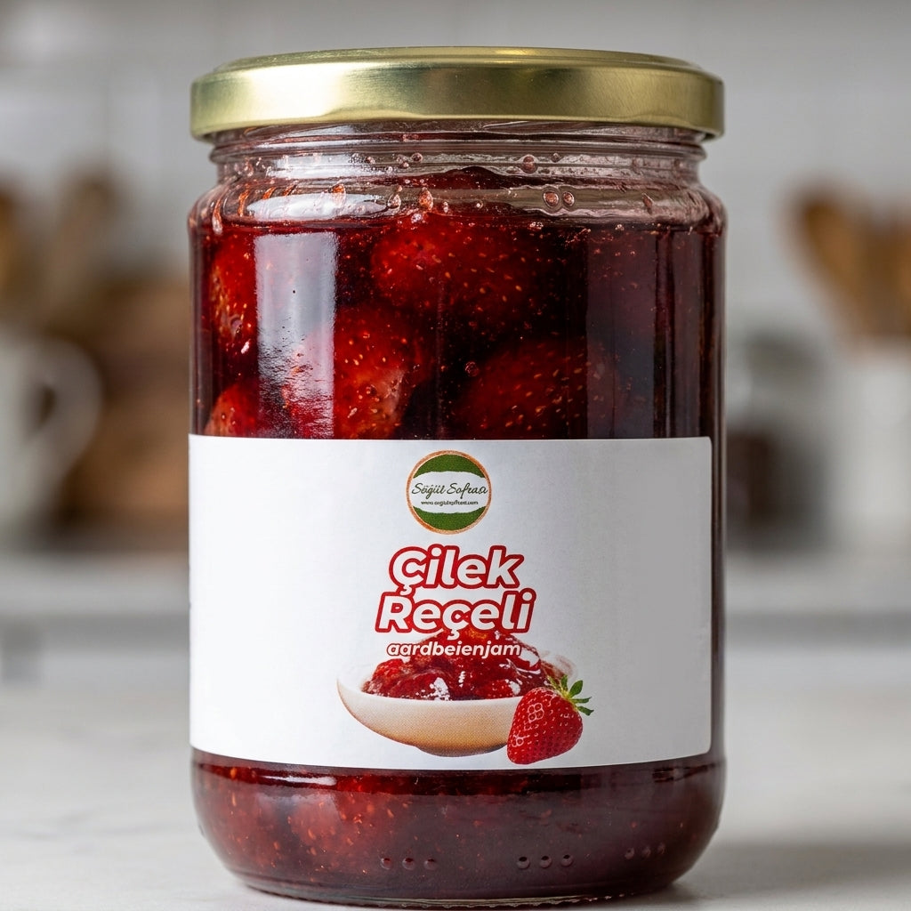 Söğüt Sofrası Aardbeienjam (Çilek Reçeli) - 750g