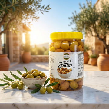 Söğüt Sofrası Yeşil Çizik Zeytin (Groene Gekraste Olijven) - 700g