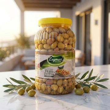 Zeymax Natuurlijke Groene Olijven (Yeşil Zeytin) - Grootverpakking