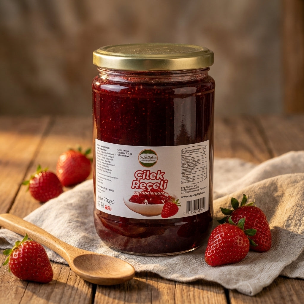 Söğüt Sofrası Aardbeienjam (Çilek Reçeli) - 750g
