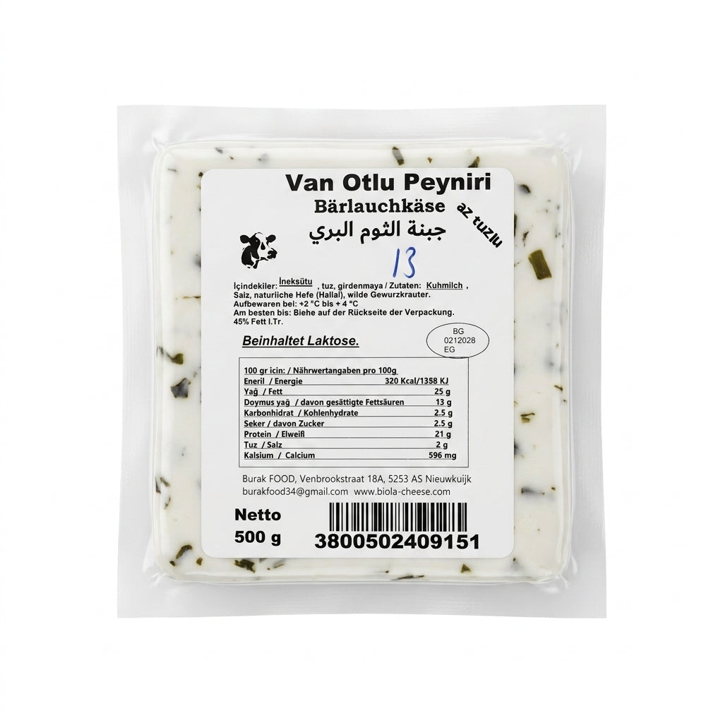 Van Otlu Peyniri - Turkse Witte Kaas met Kruiden (500g)